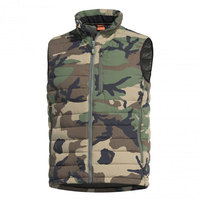 Veste gilet imprimé Camouflage de haute qualité pour hommes conception personnalisée tissu respirant col montant grande taille vestes pour hommes Puffer