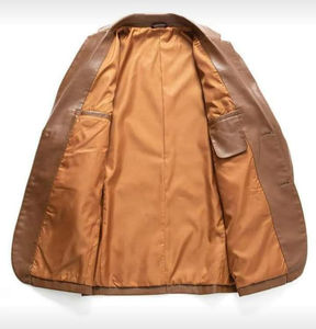 Veste en cuir pour homme, vente en gros, OEM, hiver, extérieur, devant personnalisable, nouveau design, respirante, haute qualité, confortable, élégante, col montant - Product Image 6