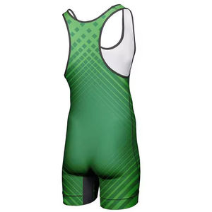 Combinaisons de lutte personnalisées respirantes et extensibles avec logo frontal, matériau durable, légères, unisexes, prix bas - Product Image 3