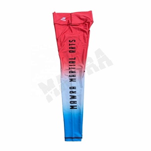 Custom Designed Women's Sublimated Gym <b>Leggings</b> 100% Cotton <b>Knitted</b> Fabric Latest Style - Product Image 6