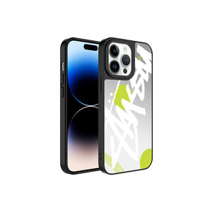Funda de Silicona Brillante con Diseño de Espejo de Lujo de la Serie Netzy SAFA para iPhone 14 Pro, Material de Revestimiento, Funda Protectora para Teléfono - Product Image 1