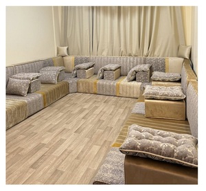 Sofá estilo Majlis árabe, diseño clásico, elegante conjunto para sala de estar, asientos de esquina de lujo, diseño que ahorra espacio - Product Image 1