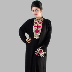 Qatari Style <b>Abaya</b> With Best Quality Embroidery <b>for</b> Islamic <b>Womens</b> in Dubai - Product Image 1