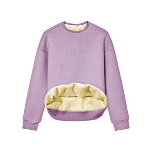 Sweatshirts à col ras du cou unisexes en coton mélangé épais personnalisés, multicolores - Product Image 1