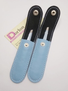 Wholesale Sky Blue Slanted Brow Tweezer <b>Clip</b> Custom Logo Pouch Hair Beauty Eyebrow Tweezers with Private Label - Product Image 5