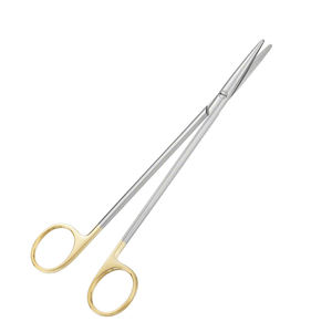 Ciseaux à dissection METZENBAUM droits TC émoussés 180 mm 7 pouces ciseaux d'opération de chirurgie vétérinaire - Product Image 2