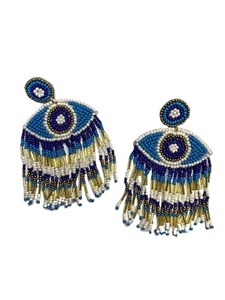 Pendientes de Moda con Cuentas de Vidrio Bordadas a Mano en India, Colección Deportiva 2025, Diseño de Corazón para Fiestas, JAVED - Product Image 5