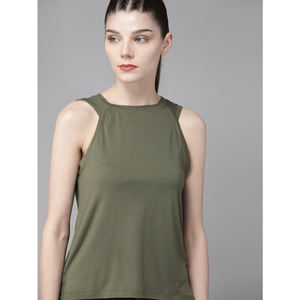 Logo personnalisé solide tricoté haut court Femme haute qualité rose recadrée débardeurs entraînement coton débardeur pour les femmes - Product Image 1