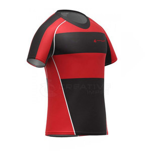 Tenues d'équipe de rugby respirantes de haute qualité, maillots et shorts personnalisables, 100% polyester, service OEM disponible au Pakistan - Product Image 3