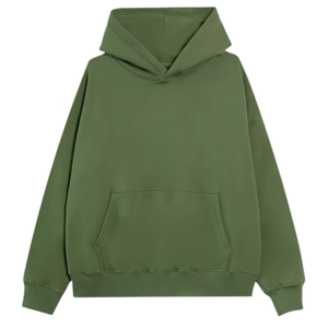 Sweat à capuche zippé pour homme en molleton vert foncé 380 g/m², motif imprimé, couture personnalisée, saison estivale, MADE BY HI 2026 - Product Image 3