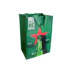 Eco-Friendly Non-Woven PET (Rpet) Medium Handled <b>Shopping</b> <b>Tote</b> <b>Bag</b> with Custom Pattern Beer <b>Bag</b> by ECOBAG VINA Model E02 - Product Image 1