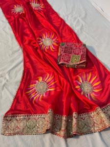 Chinon de qualité supérieure avec des paillettes travail Saree femme fabricant de mode de Surat au taux le plus bas - Product Image 4