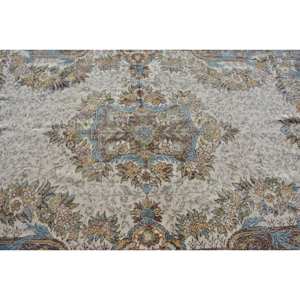 Classique Bleu Marron 5.4 X 9.4ft Vintage Tapis Turc À La Main Patchwork Conception Laine Bambou Soie Matériel Latex Support pour Vivre - Product Image 5