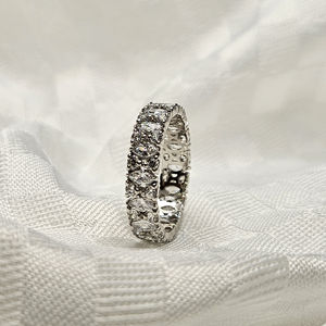 Bague de fiançailles coupe marquise certifiée IGI CVD HPHT en laboratoire 14K/18K en or massif avec deux pierres bijoux fins - Product Image 6