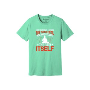 เสื้อยืดผ้าฝ้าย100% พิมพ์ลายพระพุทธรูปแบบลำลองมี12สีให้เลือก160-180 - Product Image 4