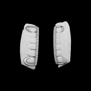 Grillz en argent sterling 925 fait main, style barre, serti de diamants, rangée supérieure et inférieure, ensemble minimaliste, hip-hop, bling dentaire, embout buccal - Product Image 2