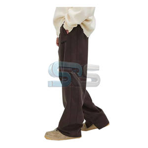 กางเกงผ้าฝ้ายขาบานสำหรับผู้ชาย, กางเกงแฟชั่นโอเวอร์ไซส์มีหลายกระเป๋า - Product Image 2