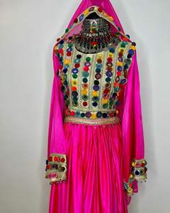 Kuchi Rosa, Todos los Tamaños, Colores y Diseños Disponibles |   Vestido Afgano de Modal y Seda de Alta Calidad en Oferta, Hecho en Pakistán, WS INTERNATIONAL - Product Image 2