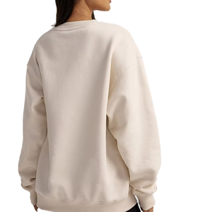 Sudadera a la moda personalizada para mujer, Camiseta holgada con cuello redondo, directo de fábrica OEM - Product Image 5