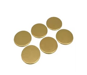 Wholesale Custom <b>Copper</b> Brass Coaster Plain Design Metal <b>Table</b> Decor for Hotels Restaurants Offices Hot Selling New Collection - Product Image 3