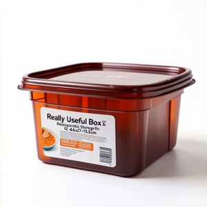 Really Useful Box 12L Transparent Plastic Storage <b>Bin</b> 46.5x27x15.5cm - Product Image 2