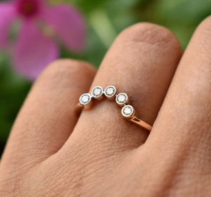 Bague de mariage en diamant cultivé en laboratoire en or 10 carats bijoux en diamant de laboratoire bague de fiançailles en diamant rond cadeau pour l'amour - Product Image 3