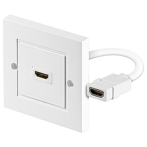 Presente HDMI a incasso UHD 4K@60Hz singolo bianco - Product Image 1