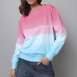 สเวตเชิ้ตคอตตอนแบบสวมหัวสำหรับผู้หญิงเสื้อสเวตเชิ้ตคอกลมพิมพ์ลายกำหนดเองล่าสุดโรงงานแฟชั่น - Product Image 6