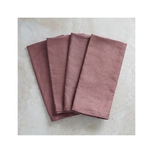 ผ้าเช็ดปากค็อกเทลผ้าลินิน OEM จากโรงงานโดยตรง ปักลายปักมือแบบเฮมสติทช์ ผ้าเช็ดปากปักอักษรย่อ จำนวนมาก สำหรับงานแต่งงานและงานอีเว้นท์ - Product Image 5