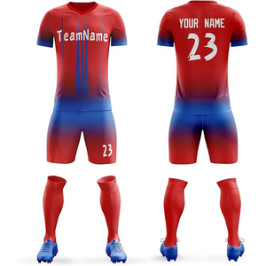 Camiseta roja de fútbol de nuevo diseño de la mejor calidad, OEM conjunto completo de equipo de fútbol, camiseta de nuevo diseño - Product Image 1