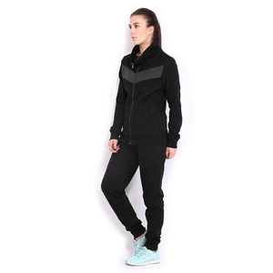 Survêtement décontracté pour femme avec logo personnalisé de haute qualité, fermeture éclair, 100% coton, écologique, ensemble 2 pièces, jogging - Product Image 2