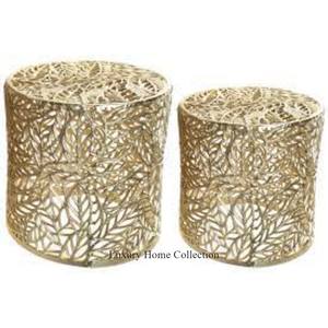 Centro de mesa hecho a mano y muebles de sala de estar hechos a un lado con color dorado chapado brillante aspecto admirable colocación de centro de mesa de metal - Product Image 5