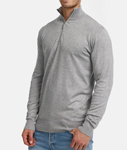 100% Polyester Sublimation demi-fermeture éclair conception surdimensionné sweat-shirt unisexe pour Sublimation pull sweats - Product Image 2