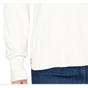 For Michael Kors Women's Casual <b>Cardigan</b> Breathable Snap Hem <b>Sweater</b> Floral Stripe Print <b>Long</b> Length Poncho for Size Large - Product Image 3