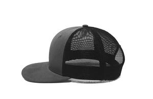 Chapeaux de camionneur uni de logo personnalisé de haute qualité en tissu de toile de maille gris/noir Style de mode pour le cyclisme en gros Vietnam - Product Image 3