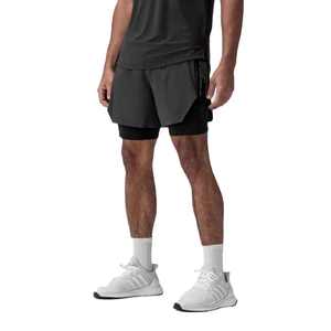 Male 2 in 1 Running <b>Shorts</b> Breathable Lightweight Gym Yoga <b>Shorts</b> Quick Dry <b>Towel</b> Loop comfort Elastic Waistband Athletic <b>Shorts</b> - Product Image 1
