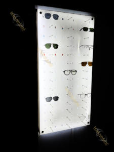 Customized High End Sunglasses Eyewear <b>Wall</b> <b>Display</b> Sheet <b>Cabinet</b> for Optical Shop <b>Display</b> - Product Image 2