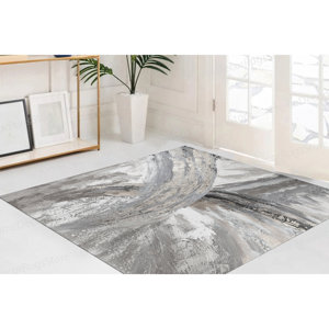 Tapis imprimé moderne abstrait : décoration de maison de luxe et tapis de bureau, tapis en velours de luxe - Product Image 1