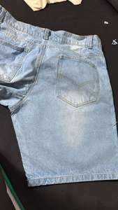 Nouveauté, shorts en jean pour hommes OEM, été, avec un design unique de cœur chromé, style streetwear, pantalon de haute qualité, jean court pour hommes - Product Image 5