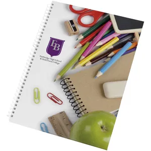 สมุดโน้ตแบบลวดเย็บ ขนาด A4 ปกแข็ง - Product Image 1