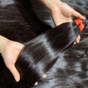 ผมบริสุทธิ์ดิบนุ่มและหนังกําพร้าไหมเงาชิดชิดต่อผมมนุษย์กลุ่มจํานวนมากต่อผม - Product Image 3