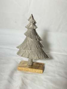 Sculpture d'ornement en métal de Noël Sparkle Nest Pièce de présentation de vacances élégante et durable - Product Image 3