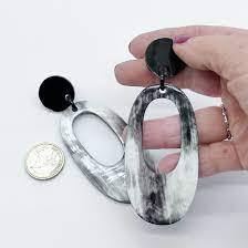 Pendientes Artesanales de Cuerno de Búfalo Ecológicos de Alta Calidad, Joyería de Moda para Mujer de la India - Product Image 5