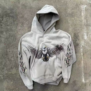 Logotipo personalizado OEM al por mayor de peso pesado ecológico tendencia hombres conjuntos de algodón poliéster Patchwork chándales ropa de calle personalizada - Product Image 4