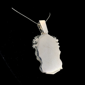 Colgante de Jesús con Diamantes de Imitación VVS, Estilo Hip Hop, Plata 925, Unisex - Product Image 4