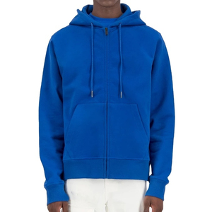 Sudadera con capucha Unisex con cremallera de gran tamaño para hombre, Sudadera con capucha Unisex de peso pesado 100% algodón, diseño personalizado, cremallera completa, Sudadera con capucha con cremallera en blanco - Product Image 1