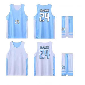 Uniformes de Baloncesto Personalizados con Logotipo, Antibacterianos, 100% Poliéster, Sin Mangas, Color Personalizado, Nombre del Equipo para Adultos - Product Image 4