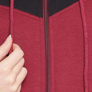 OEM cómodo mujeres cremallera Sudadera con capucha mejor ocasión casual con bolsillos cremallera sudaderas con capucha con logotipo de tamaño personalizado y colores - Product Image 5