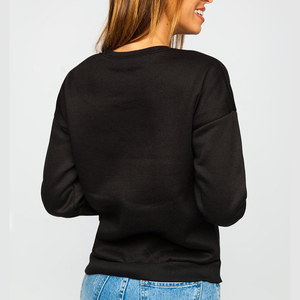 Sudadera de Forro Polar con Cuello Redondo y Bordado Frontal Personalizado OEM para Mujer, Transpirable, Estilo Urbano, Informal, para Primavera, Verano, Otoño e Invierno - Product Image 6