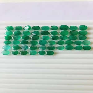 Esmeralda IGI certificada de grado AAA 8*6mm corte de pera ovalada excelente brillo bonito Color verde joyería de piedras preciosas sueltas naturales - Product Image 2